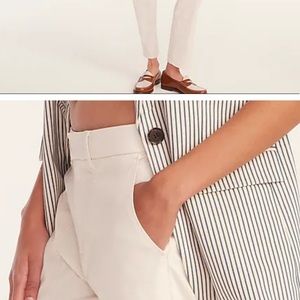 J crew slim boyfriend chino pants patch pocket mountain white